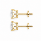 Bezel mini drop earrings