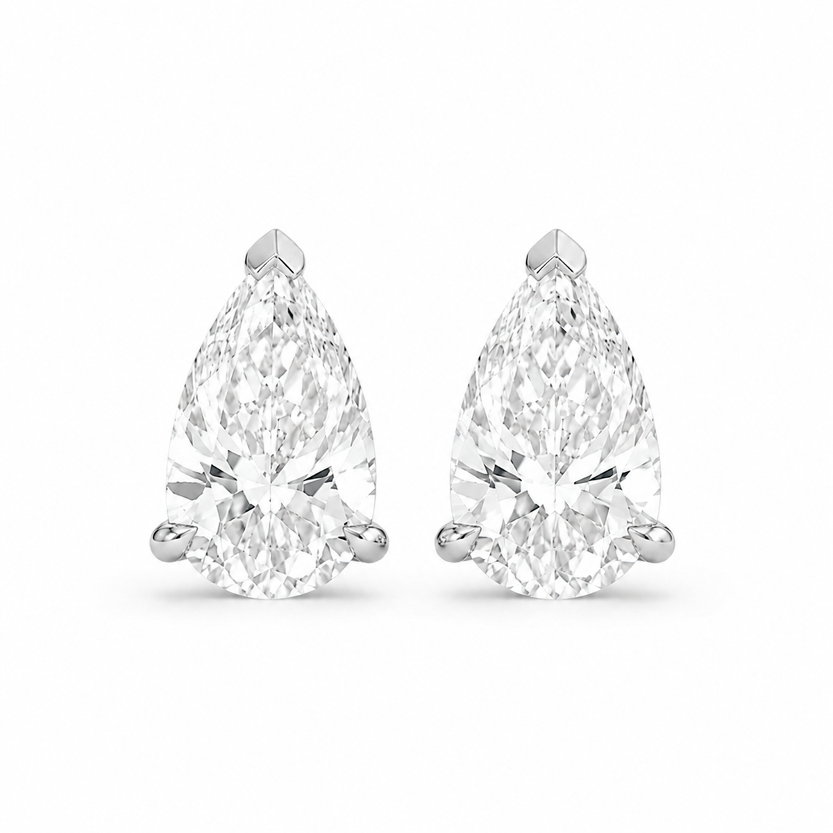 Mini-Drop-Ohrringe mit Bezel-Fassung