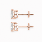 Bezel mini drop earrings