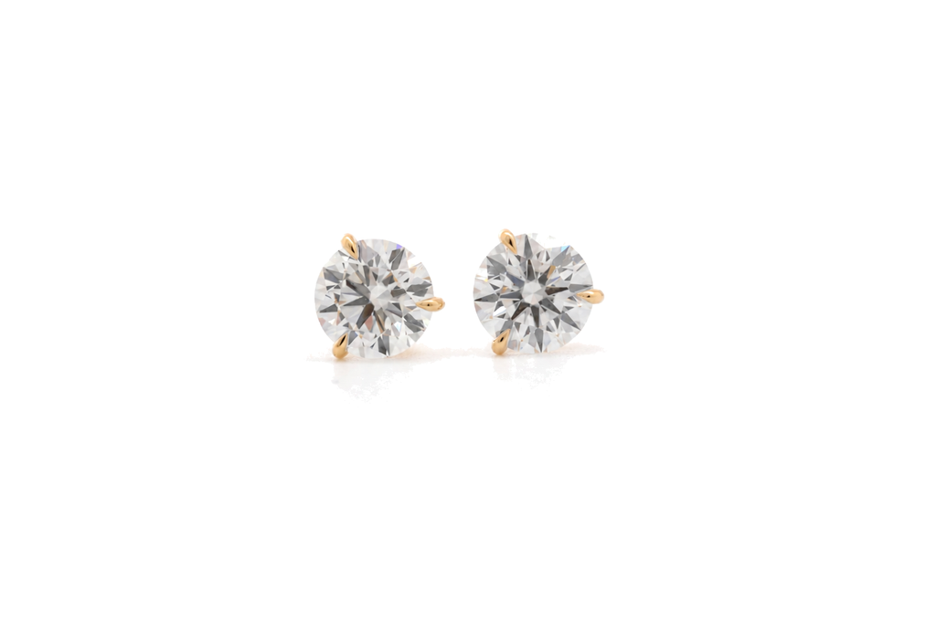 Martini earrings with lab-grown diamonds