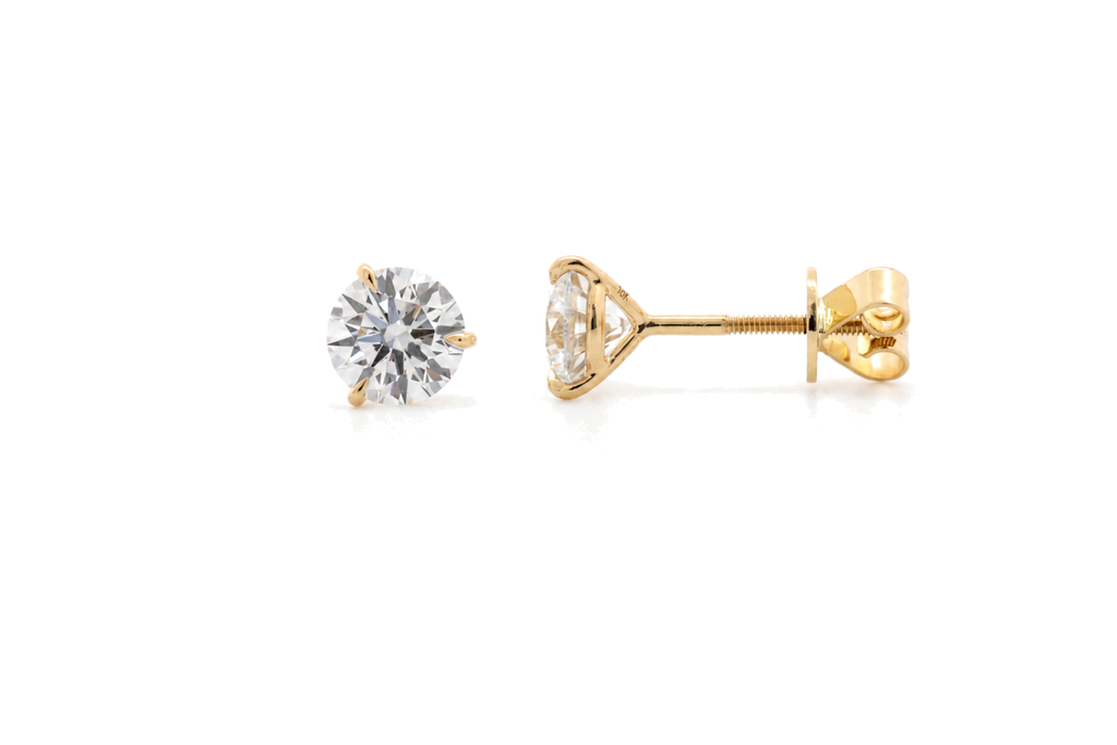 Martini earrings with lab-grown diamonds