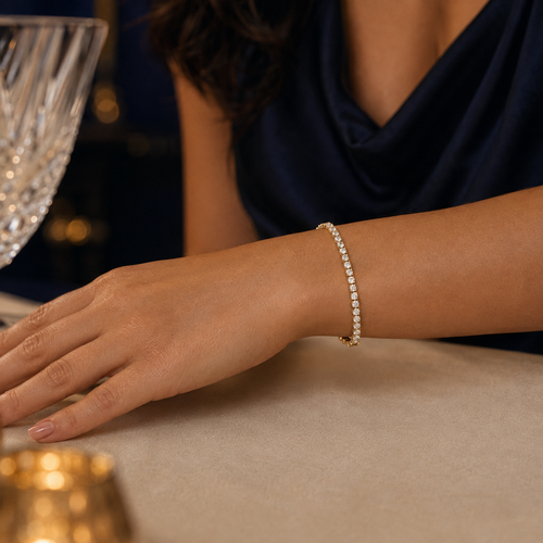 Bracciale sottile con diamante