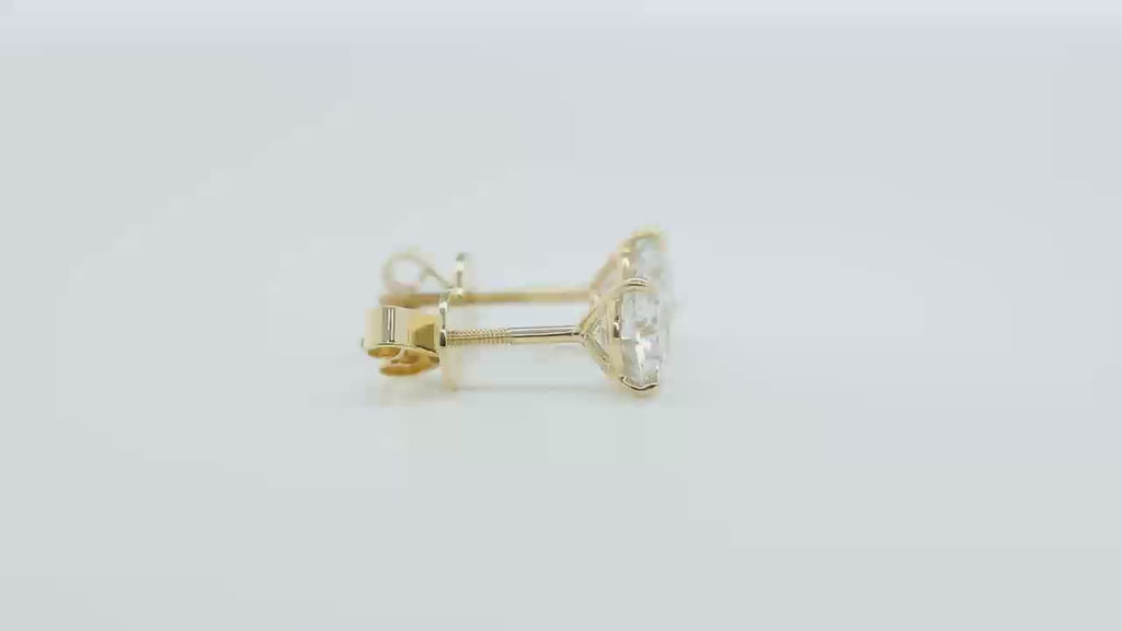 Martini earrings with lab-grown diamonds