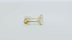 Martini earrings with lab-grown diamonds